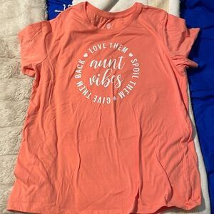 Aunt vibes Tshirt 1x Family Aunt